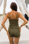 YOLANDE LUX Bas Shorty Tankini Grande Taille Mix and Match